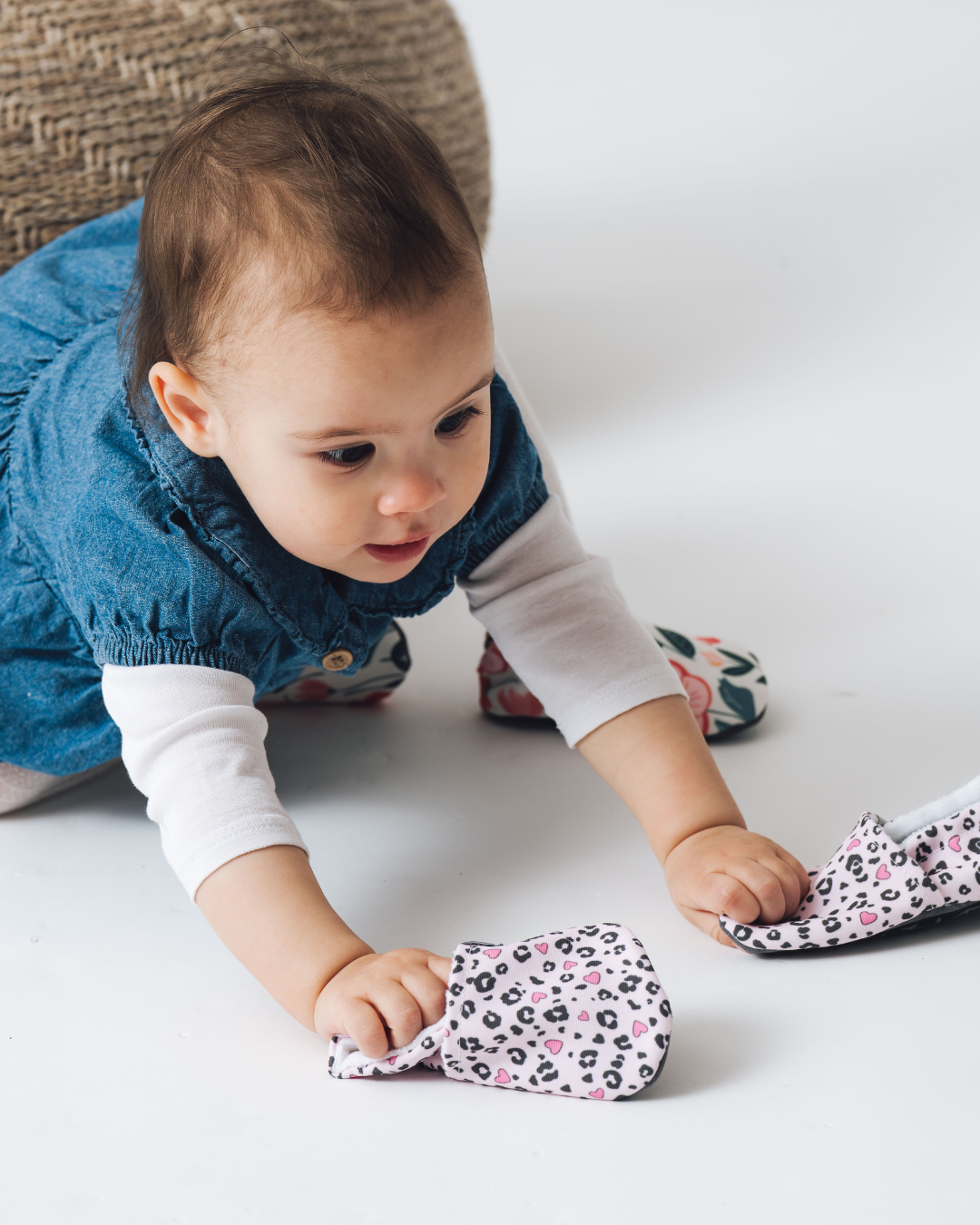 Scarpe barefoot Cuori leopardati