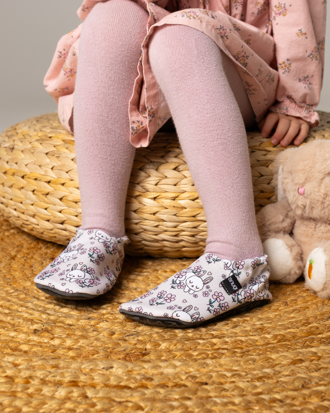 Scarpe barefoot Coniglio e fiori
