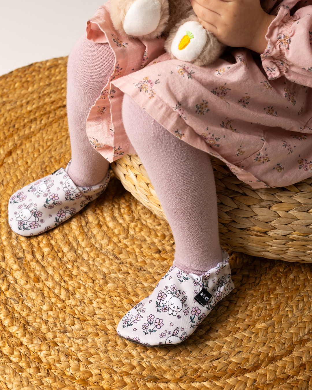 Scarpe barefoot Coniglio e fiori