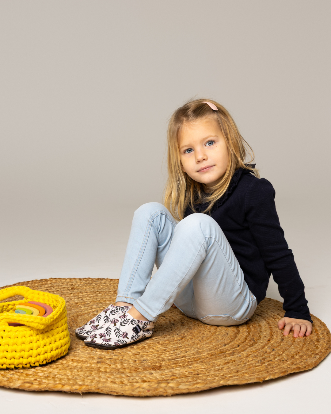 Scarpe barefoot Fiori su bianco